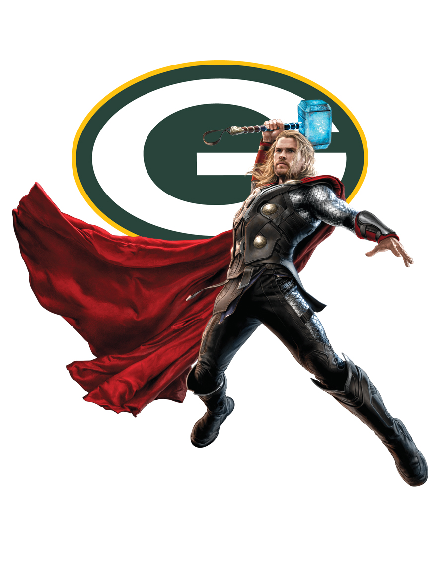 Green Bay Packers Thor Logo vinyl decal